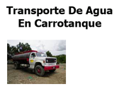 Transporte De Agua En Carrotanque